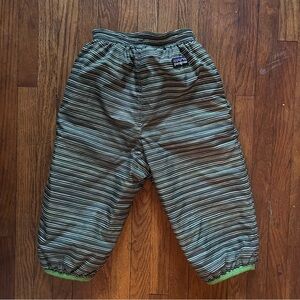 Patagonia Baby reversible quilted puffball pants 18M
